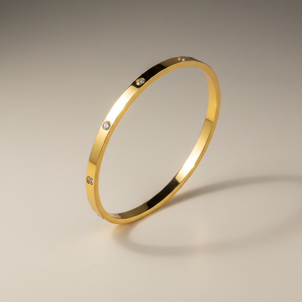 Westeria 18K Gold Plated Bracelet with Zircon stones