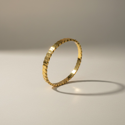 Selma- Gold Plated Scale design Bracelet