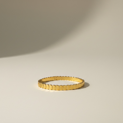 Selma- Gold Plated Scale design Bracelet
