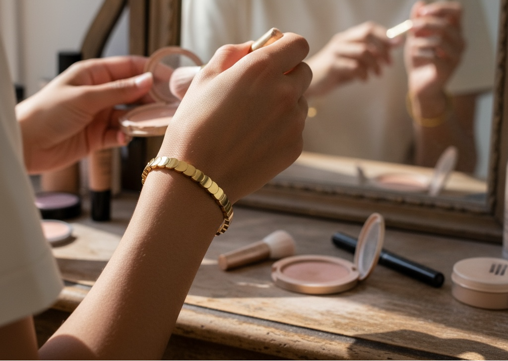 Selma- Gold Plated Scale design Bracelet
