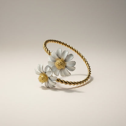 Bloom- Gold Plated PVD Waterproof Flower Ring Adjustable