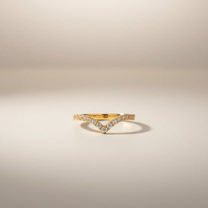 Riad- 18K Gold Plated Dainty Zirconia Ring