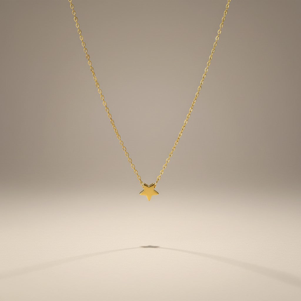 Saba | 18K Gold Plated Delicate Star Pendant Chain