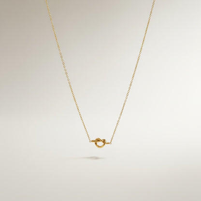 Dahlia | 18K Gold Plated Dainty Knot Pendant Chain