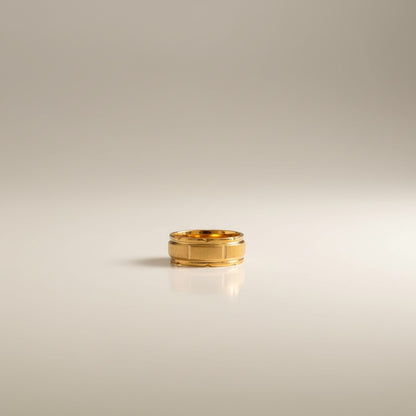 Aleena – 18K Solid Gold Plated PVD Textured Ring