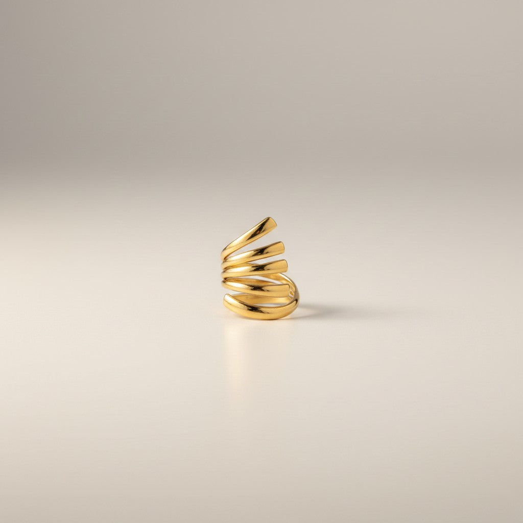 Vani – 18K Gold Plated 5 Layer Adjustable Ring
