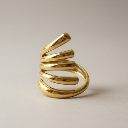 Vani – 18K Gold Plated 5 Layer Adjustable Ring