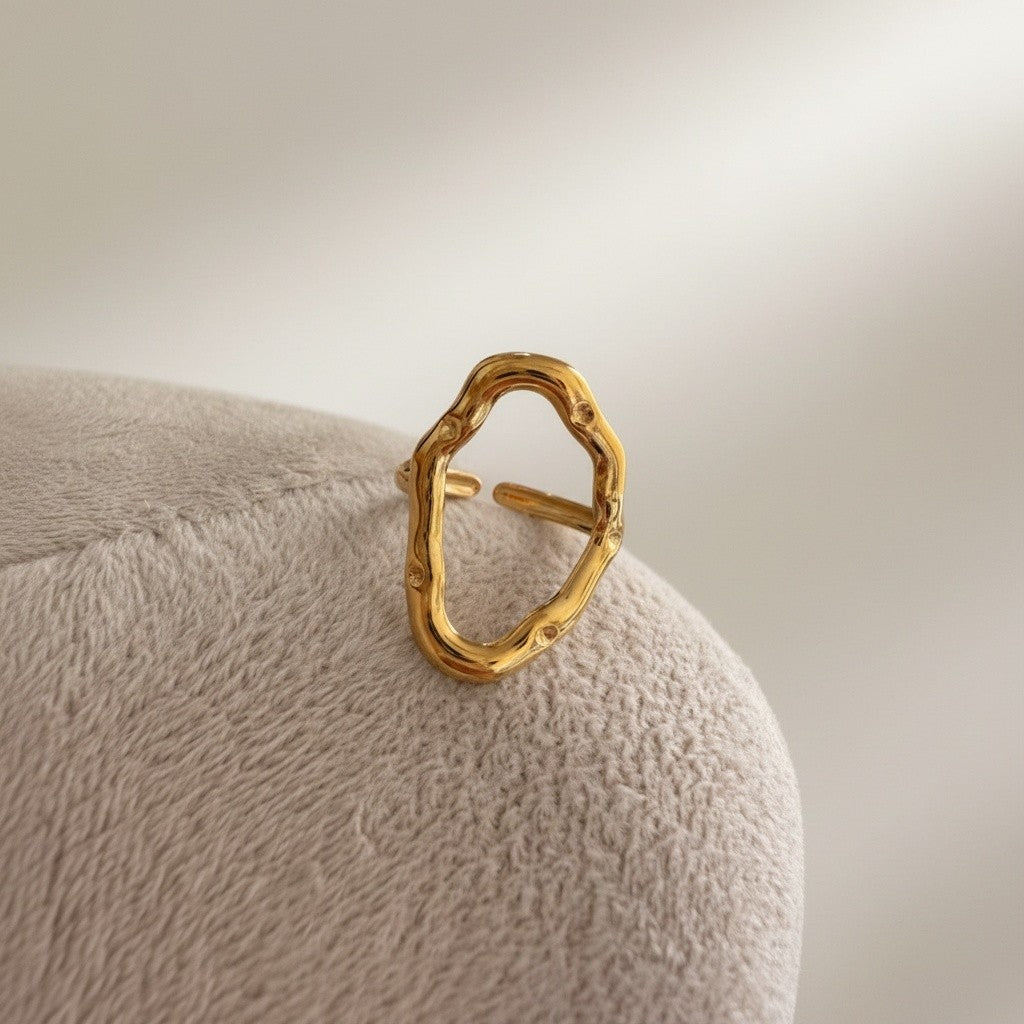 Hira – 18K Gold Plated Hollow Ring