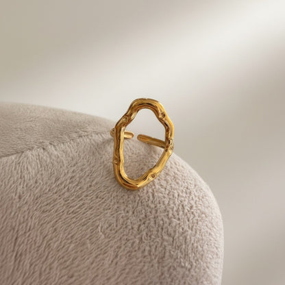 Hira – 18K Gold Plated Hollow Ring