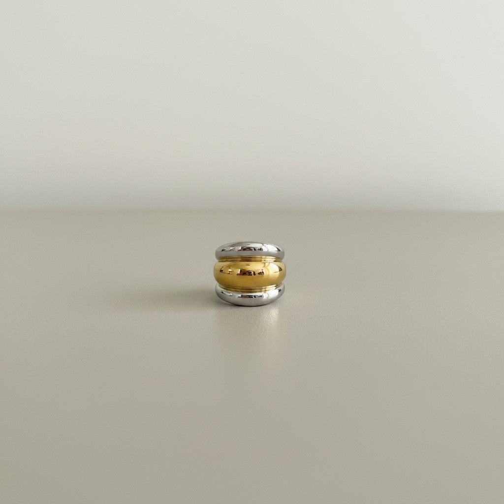Polly – 18K Gold Plated Chunky Dome Ring