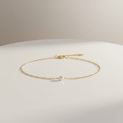 Bonni | 18k Gold Plated Dainty Pearl Bracelet