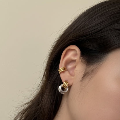 Robyn | 18K Gold & Stainless Steel Plated Earring Studs