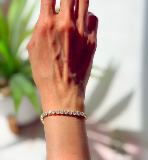 The Tennis Bracelet in Gold