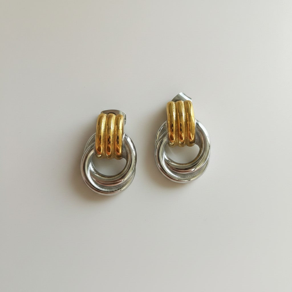Robyn | 18K Gold & Stainless Steel Plated Earring Studs