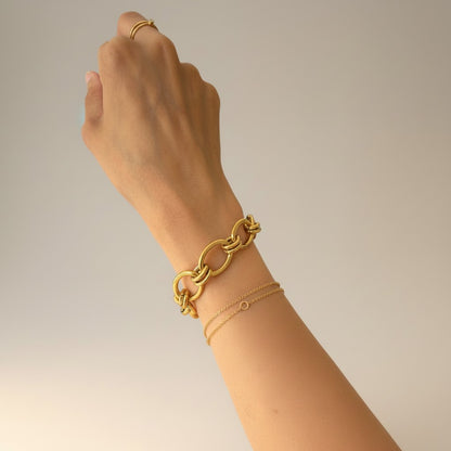 Anya | 18K Gold Plated Chunky Chain Bracelet