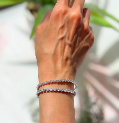 The Tennis Bracelet in Silver